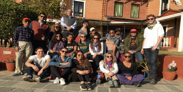 Ms Tereza Joy and Student Group USA